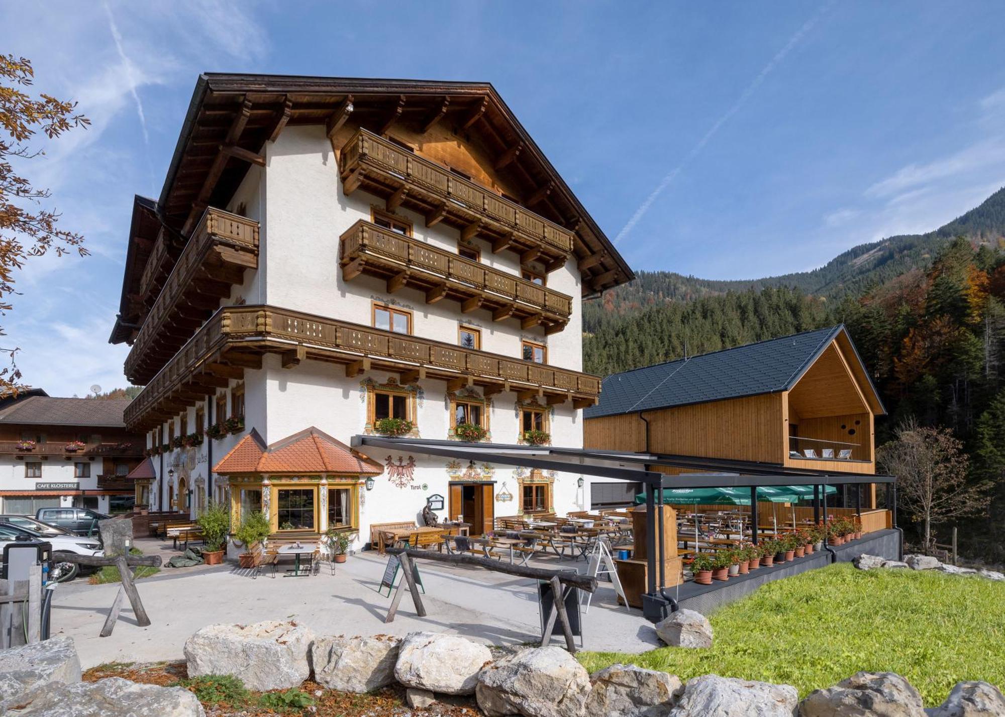 Gasthof Zur Post Hinterriss Exterior foto